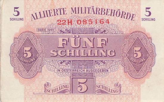 5 Schilling p105 Alliierte Militärbehörde